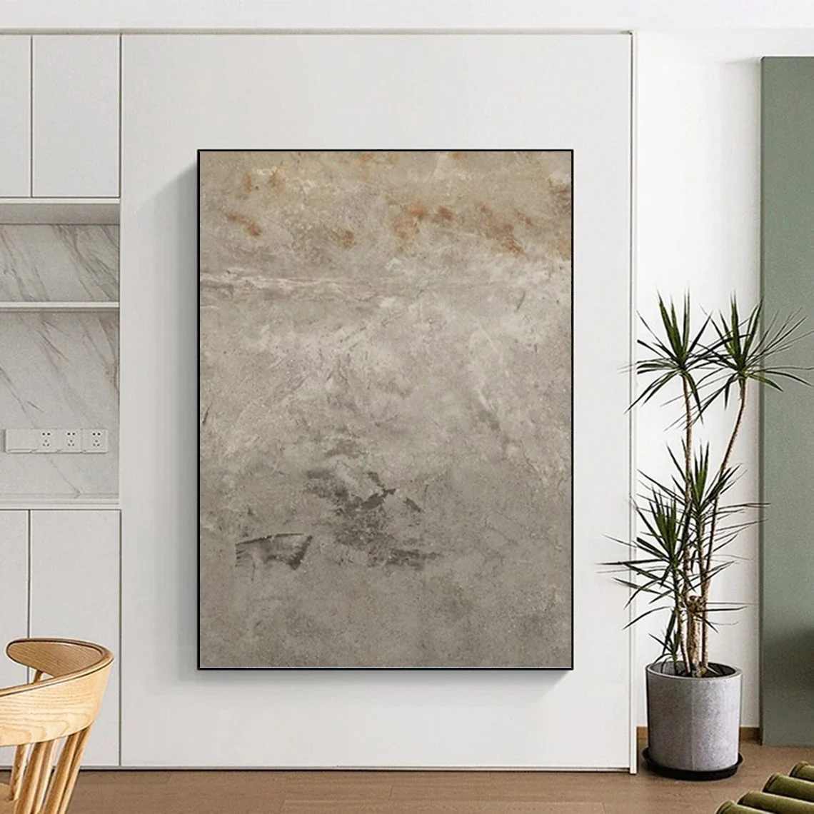 Gray_Abstract_Minimalist_Painting_Canvas_Artwork_D63JM wall art